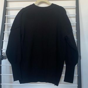 Black Bell Sleeve Sweater, Size: M